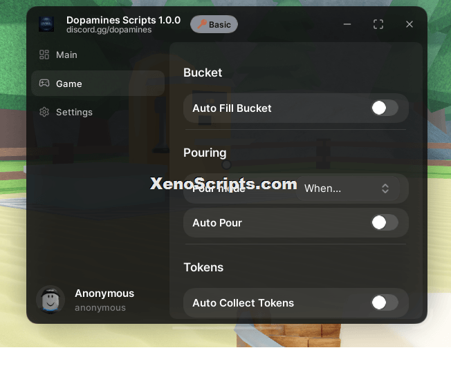 Auto Fill Bucket and Auto Pour OP