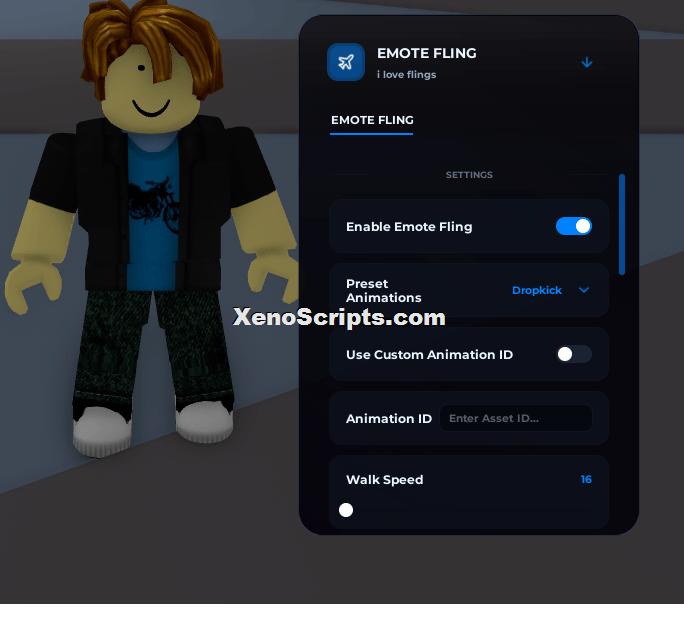 Emote Fling Script OP Keyless