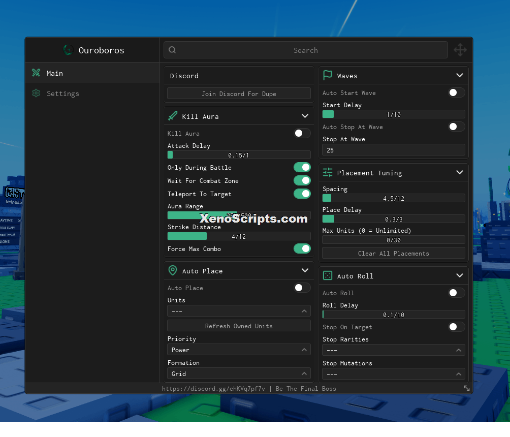 Be the Final Boss Auto Farm Script Keyless