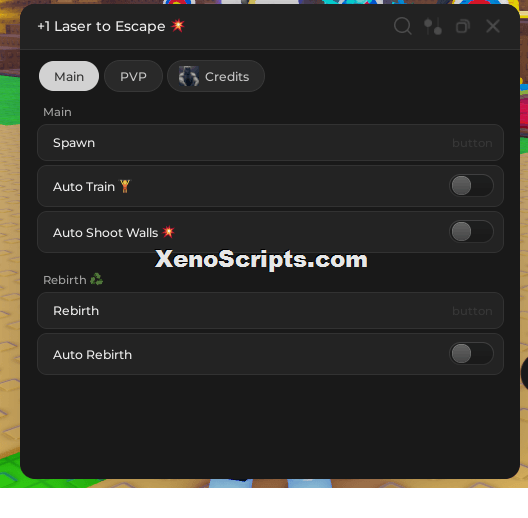 +1 Laser to Escape script keyless - Auto shoot walls