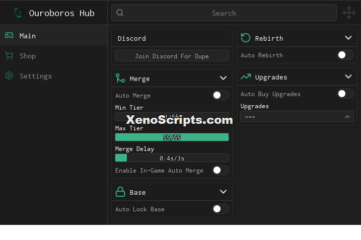 Merge a Black Hole Script Keyless