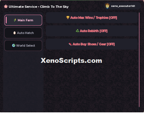 Climb to Sky script keyless - Auto max wins