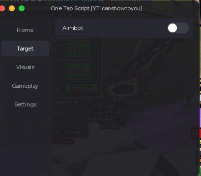 One Tap Aimbot script keyless OP