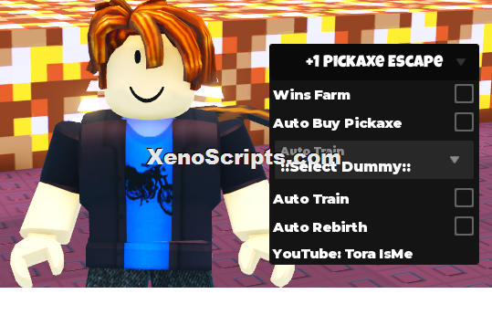 +1 Pickaxe Swing Escape script keyless OP - Wins Farm