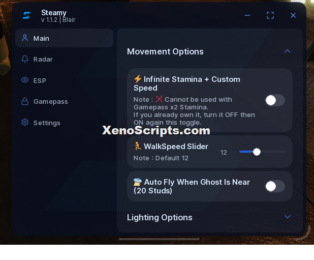 Blair script (No Keys) by Steamy Hub - Gamepass features