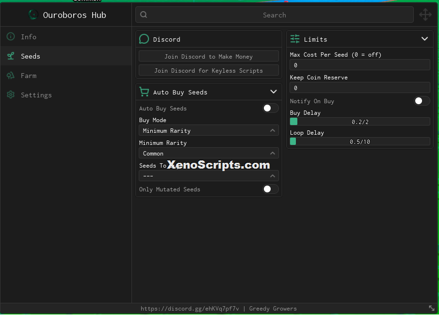 Greedy Growers script keyless - Auto plant seeds