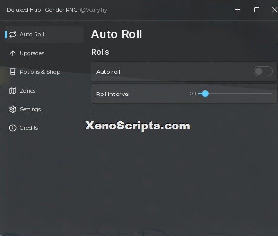 Gender RNG auto roll script keyless by Deluxed Hub
