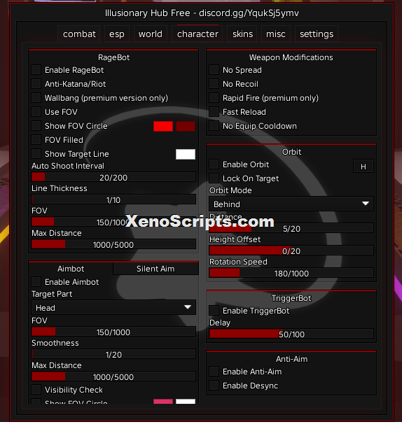 Illusionary Hub Rivals script OP Keyless
