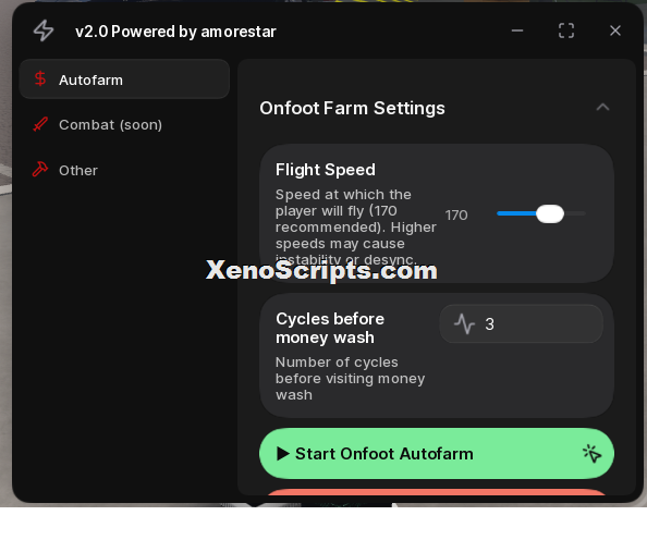 Onfoot Auto Farm v2 by amorestar OP Keyless