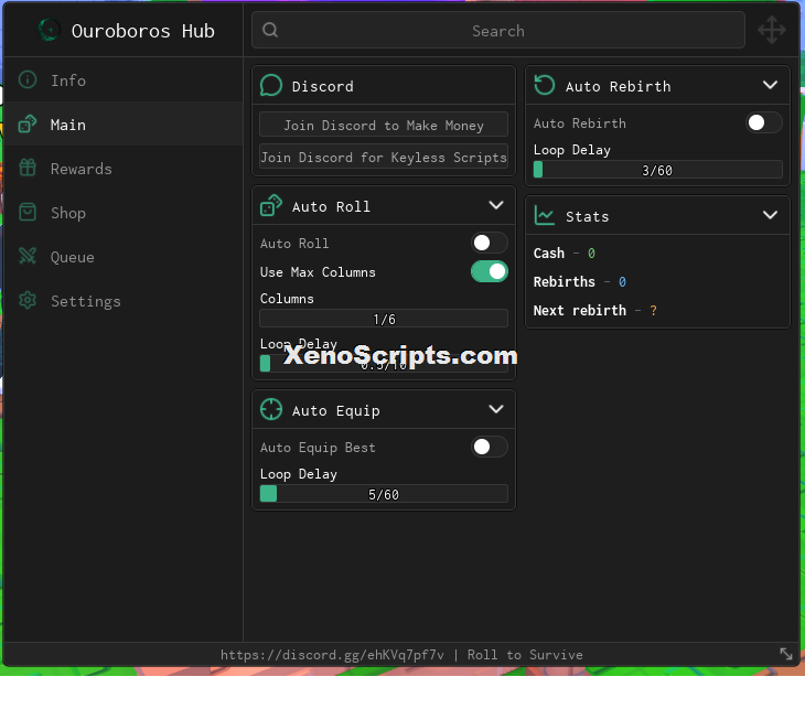 Roll to Survive script keyless - Auto roll