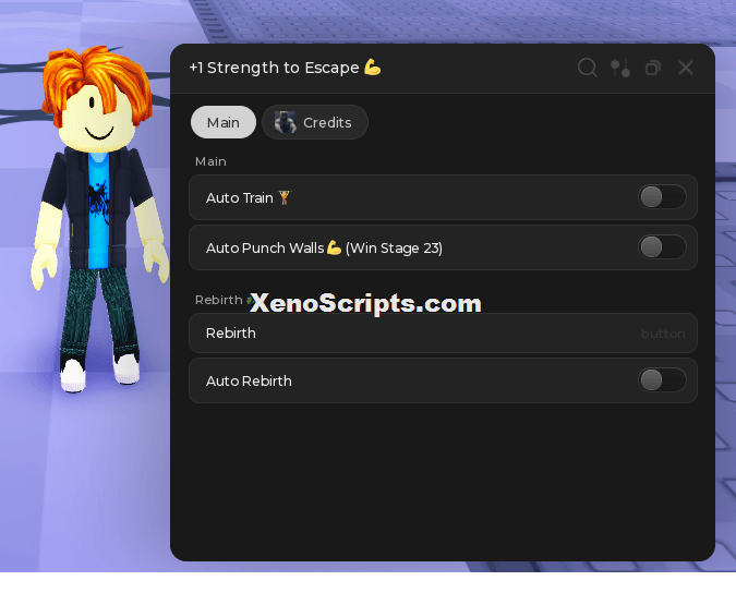 +1 Strength to Escape script keyless - Auto farm