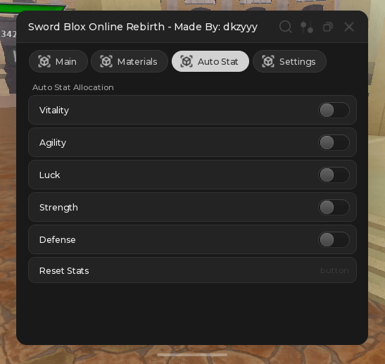 Sword Blox Online: Rebirth script by Dkzyyy