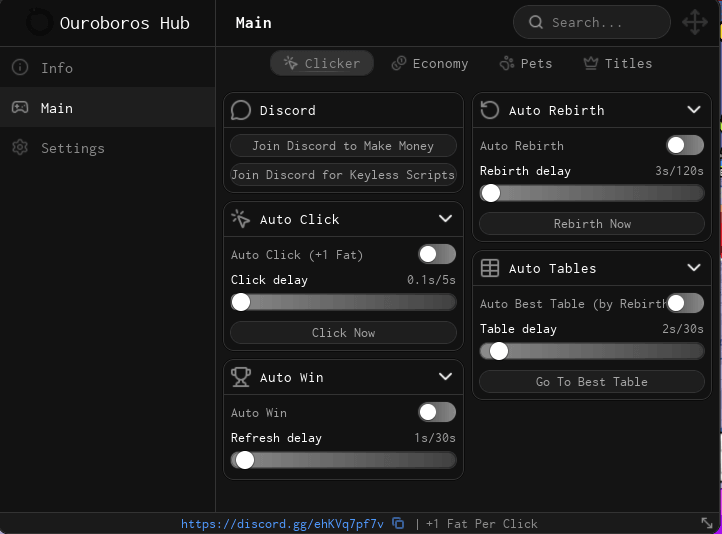 +1 Fat Per Click script keyless