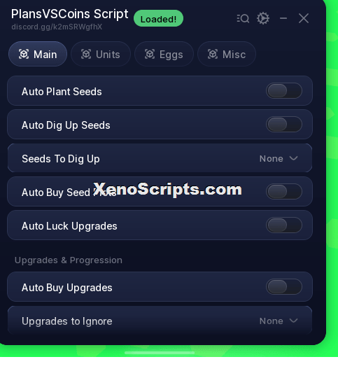 Plant vs Coin Part 2 Script (No Keys) - Auto plant seeds