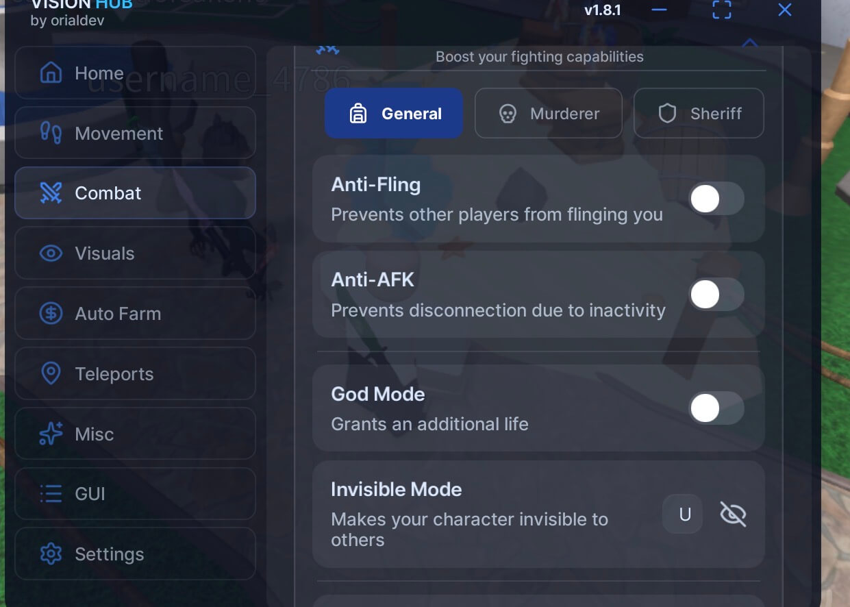 Vision hub mm2 script