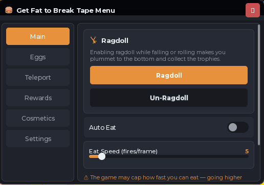 Get Fat to Break Tape 🍗 script