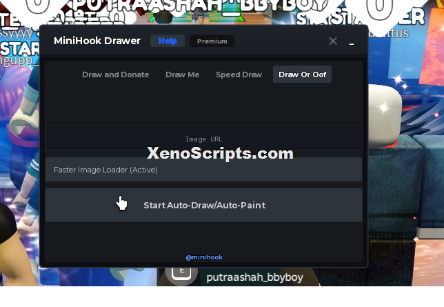 Draw Or Oof Keyless Script | MiniHook Hub