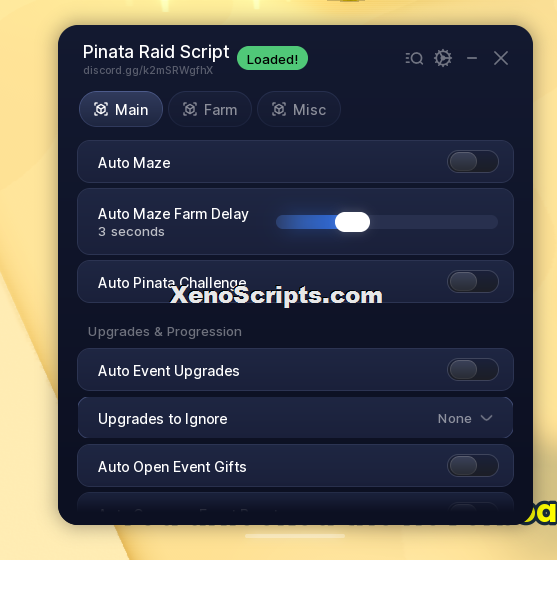 Auto Farm Pinata Raid script - Complete Pinata event