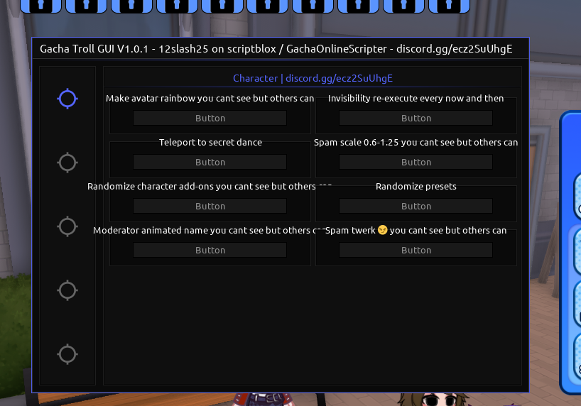 Gacha Online ✨ RP Script | Invisibility, Teleport