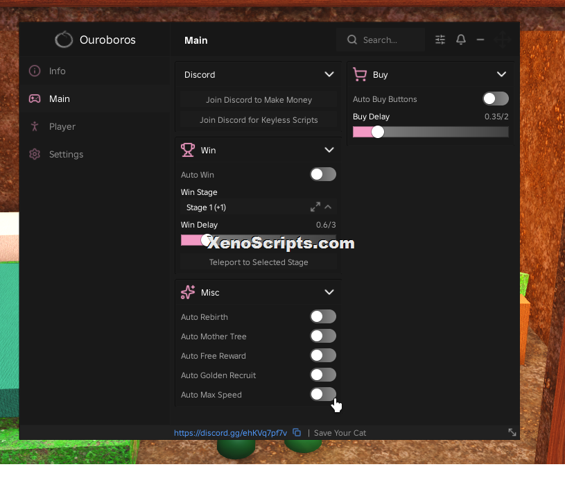 Save Your Cat Script keyless | Ouroboros Hub
