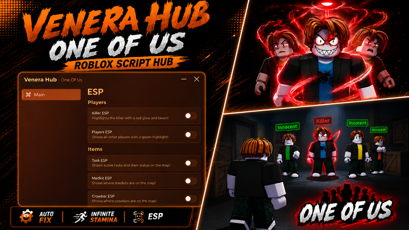 One of Us script by Venera Hub | ESP Player