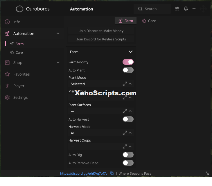 Where Seasons Pass script keyless - Auto plant