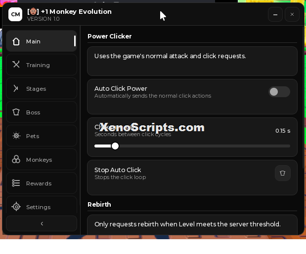 +1 Monkey Evolution script - Auto click power