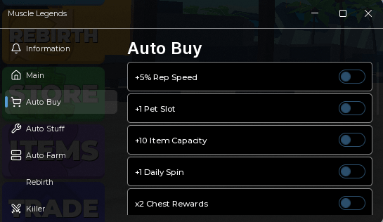 Muscle Legends Auto buy, Auto farm OP (No Keys)