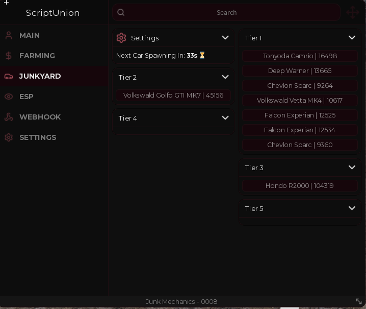Junk Mechanics Script