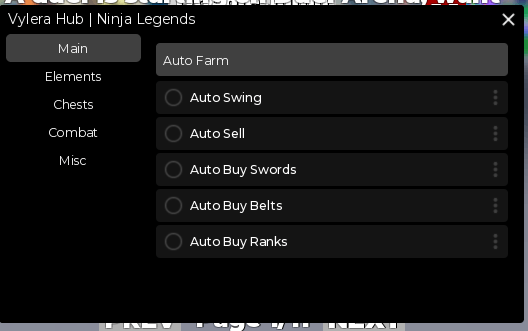 Vylera Hub Ninja Legends Script keyless