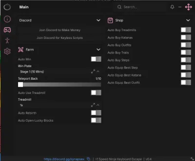 [👟X67🏆X3] +1 Speed Ninja Keyboard Escape icon