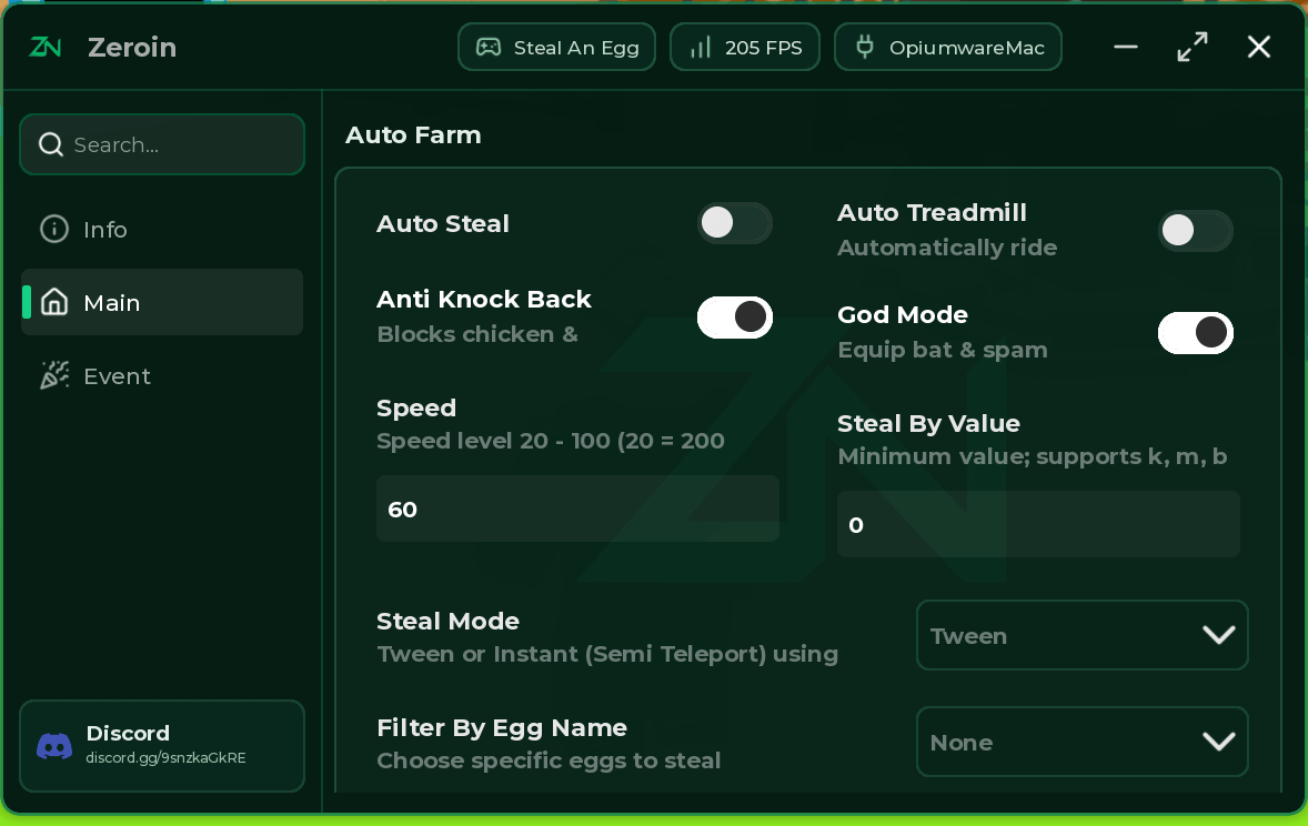 Steal An Egg script (ZEROIN HUB)