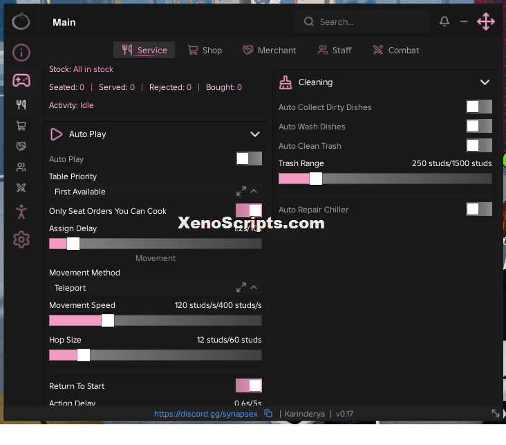 Karinderya script v0.17 beta by Ouroboros Hub | Auto play, Auto farm