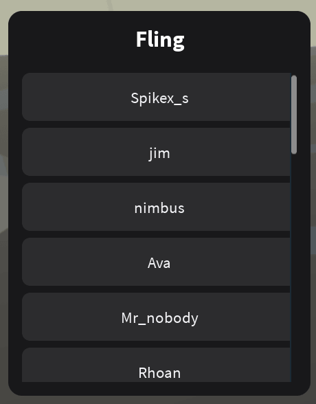 Hackerjuinors Fling Menu V1 | Natural Disaster Survival
