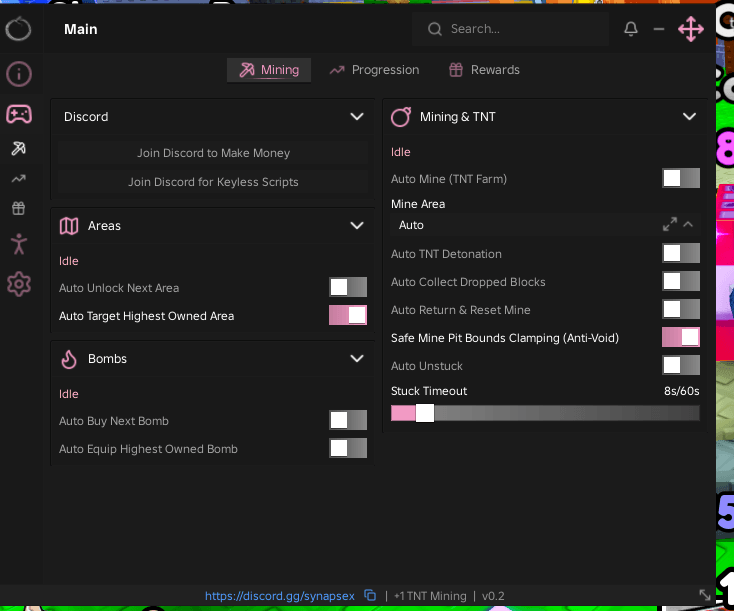 +1 TNT Mining script keyless | Auto Mine (TNT Farm)