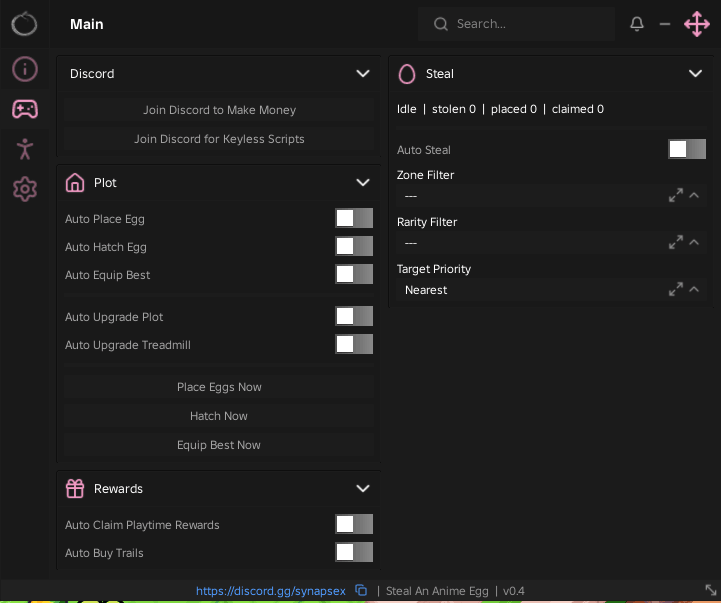 [⛩️] Steal An Anime Egg! script keyless | new features added