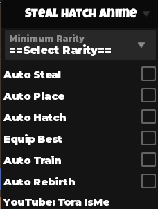 Steal and Hatch Anime Eggs! script keyless | made by tora isme