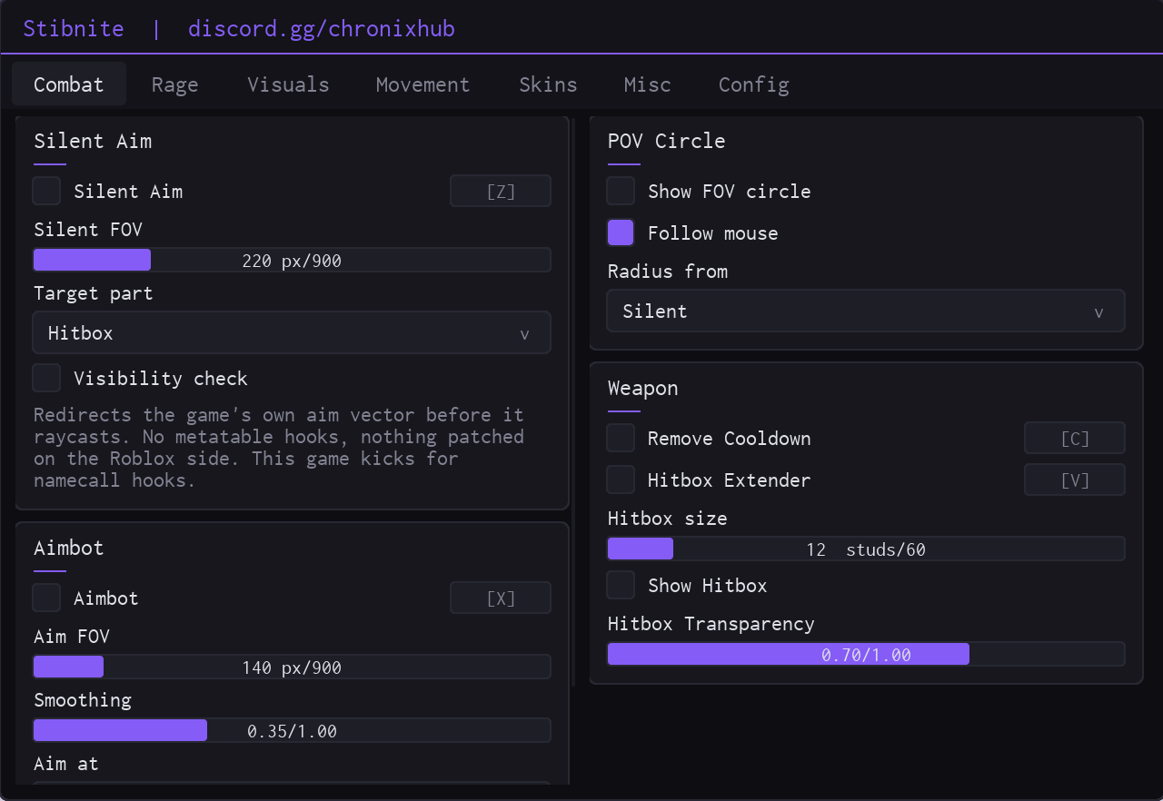 Weapon Duels script | Chronix Hub