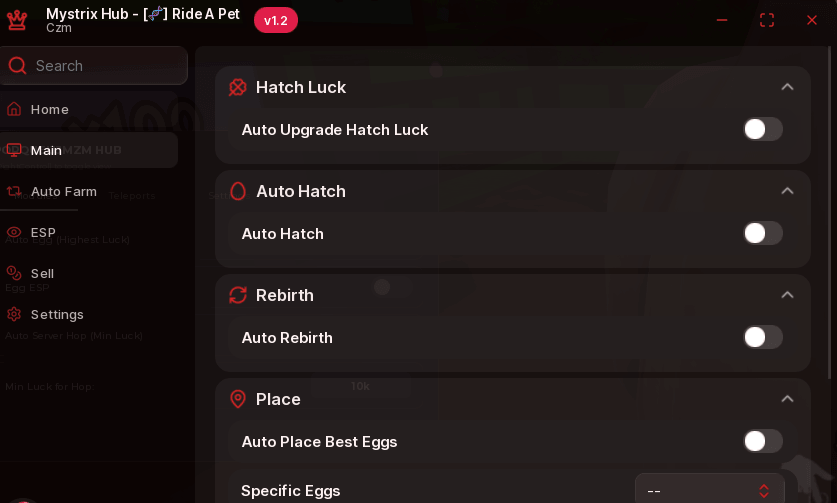 [🧬] Ride A Pet script keyless | hatch luck, auto hatch,
