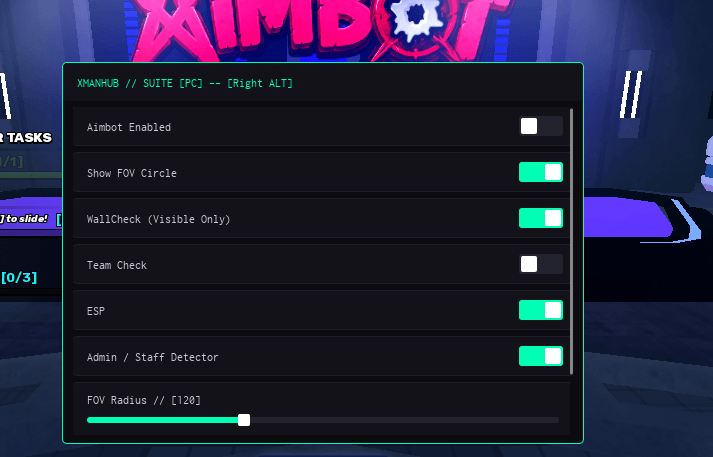 AIMBOT Keyless Script by XMANHUB