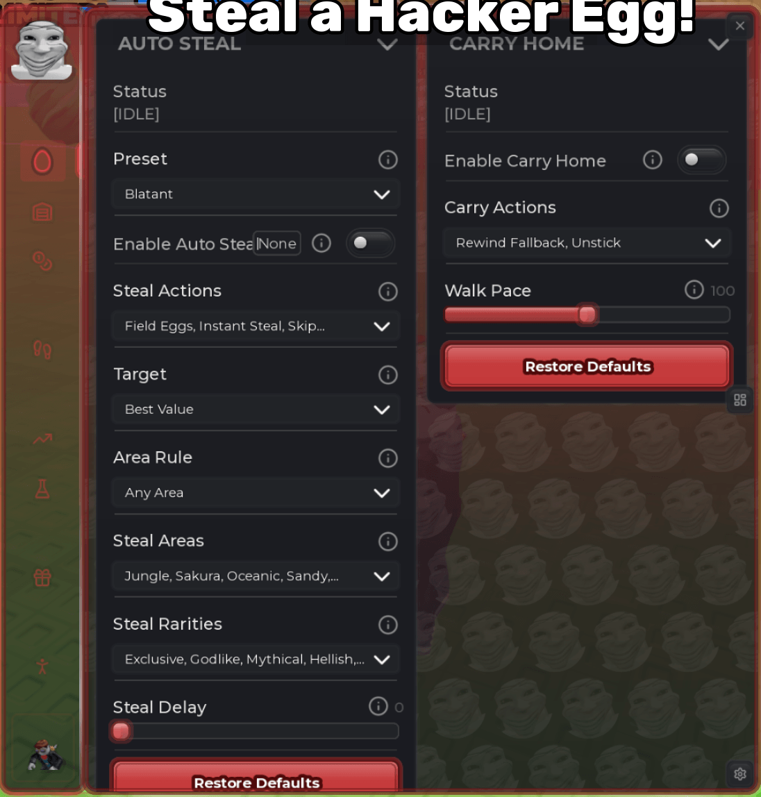 Steal a hacker egg script | barrage