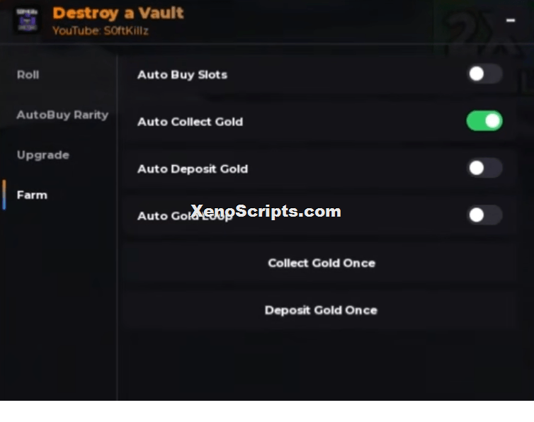Destroy a Vault script by Softkillz | Auto roll and Auto farm