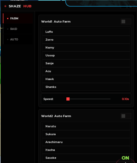 Shaze Hub Hotel Anomaly script keyless | Auto farm, luffo, zorro, namy