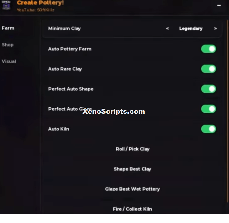 Create Pottery script by Softkillz | Auto farm