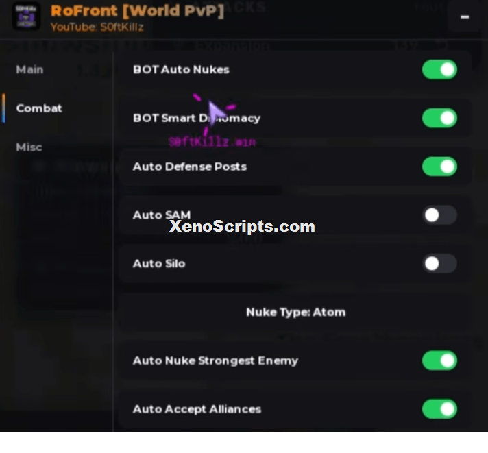 RoFront script by Softkillz | Auto win and Auto expand