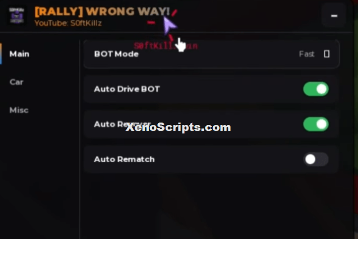 Wrong Way script by Softkillz | Auto drive bot