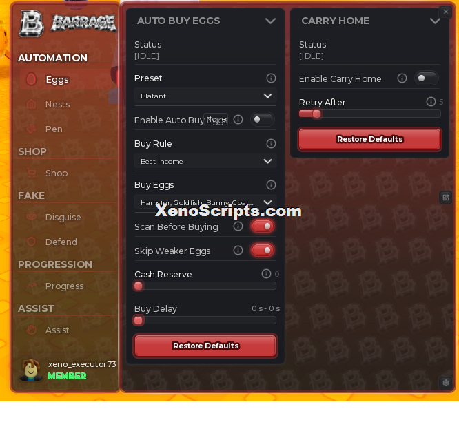 Fake an Egg script by Barrage Hub | Automation